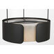 Anne-Marie Barton Armise LED 27.5 inch Matte Carbon Drum Chandelier Ceiling Light
