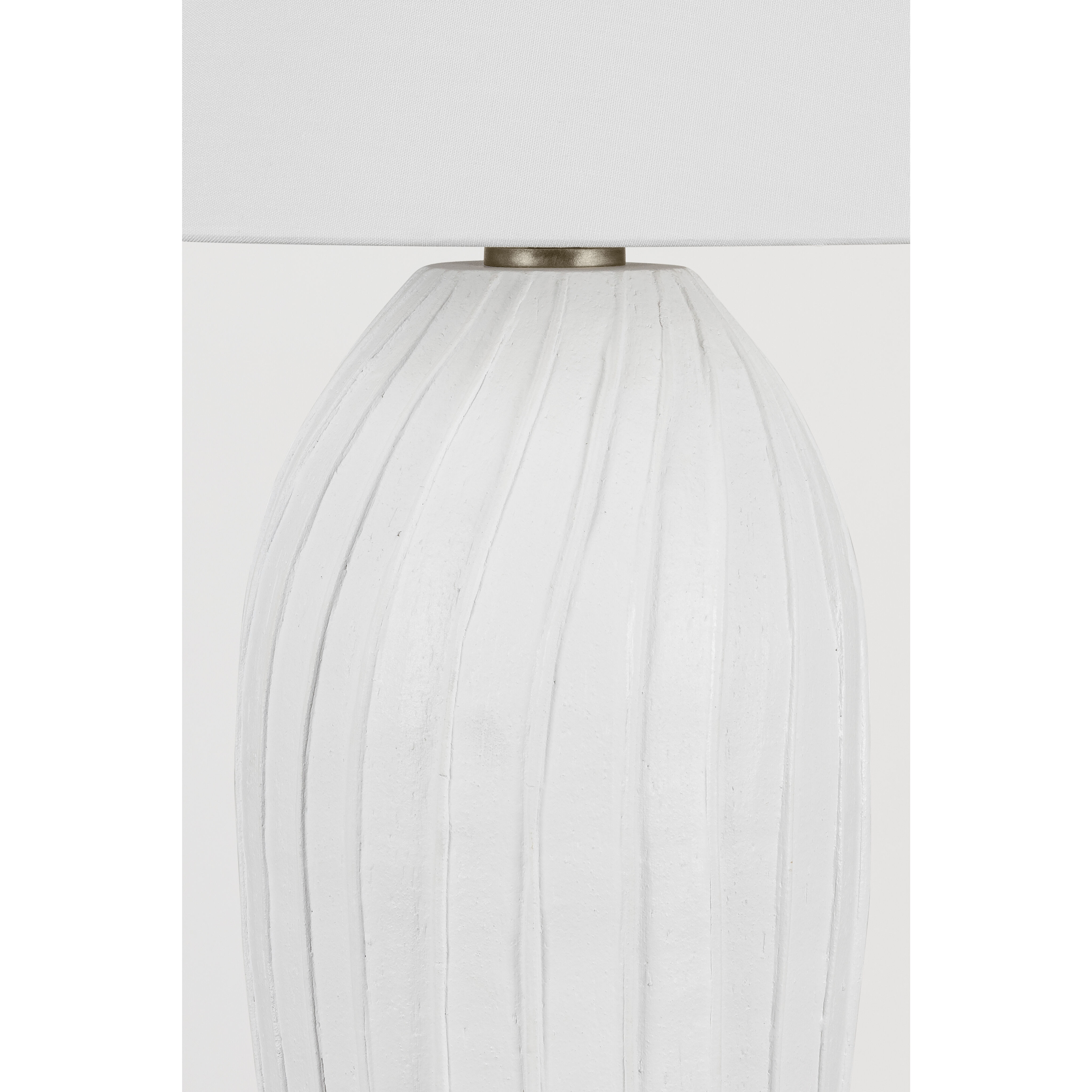 Deacon 31.5 inch 15.00 watt Patina Brass and Ceramic Loft White Table Lamp Portable Light