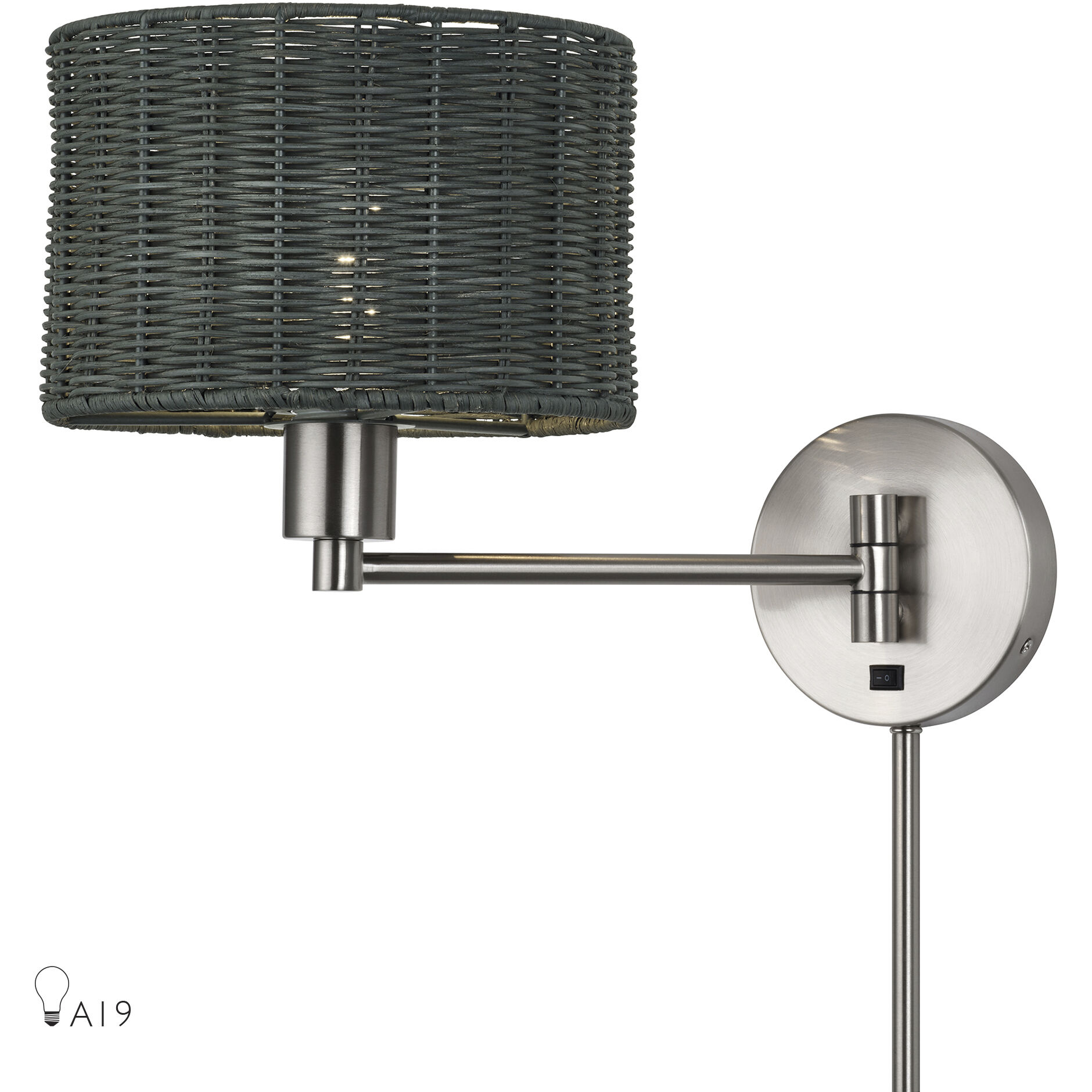 Weavington 1 Light 9.50 inch Swing Arm Light/Wall Lamp