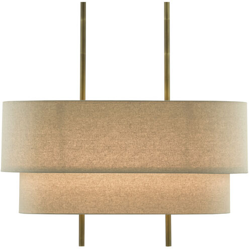 Combermere Linear Chandelier Ceiling Light, Rectangular