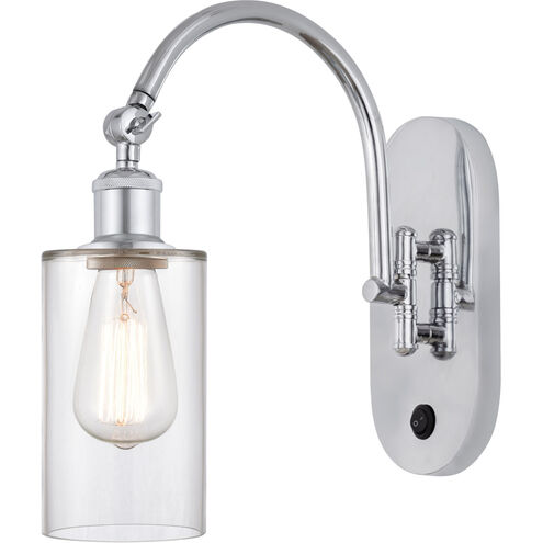 Ballston Clymer LED 5.3 inch Polished Chrome Sconce Wall Light in Clear Glass