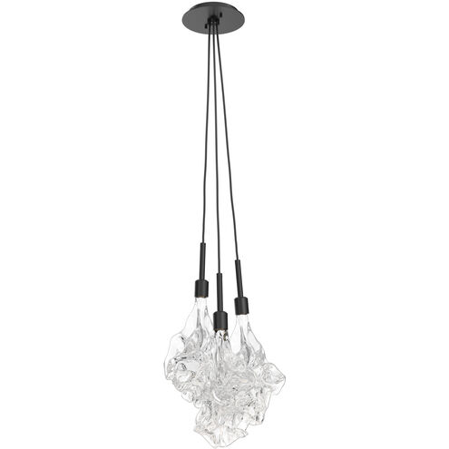 Blossom LED 9.7 inch Matte Black Pendant Ceiling Light in 2700K LED, Cluster