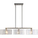 Aenon Linear Pendant Ceiling Light in Pewter