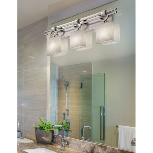 Clouds LED 29 inch Brushed Nickel Bath Bar Wall Light in 2100 Lm LED, Oval
