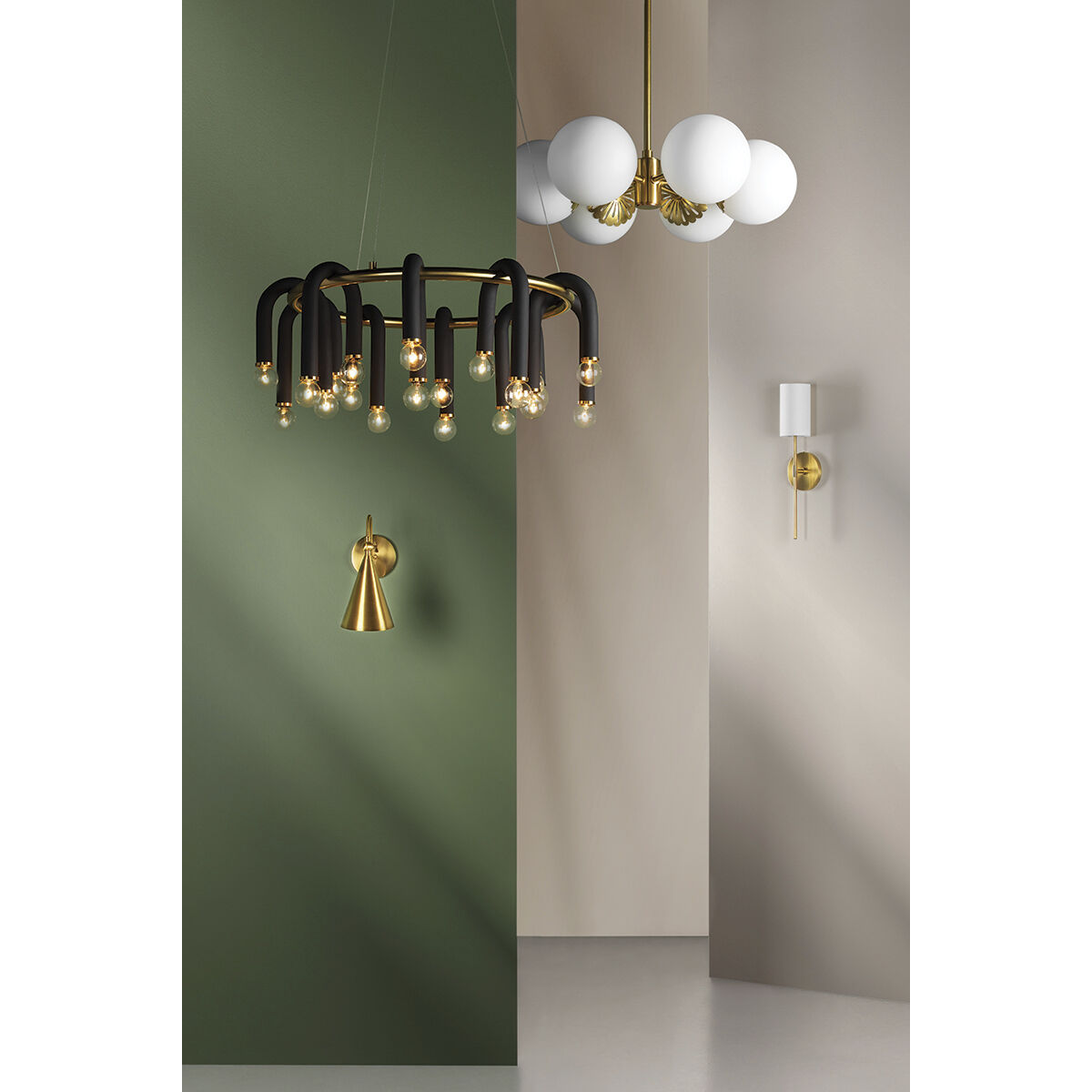 Lupe 1 Light 6 inch Aged Brass Wall Sconce Wall Light 