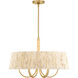 Hellia 6 Light 24 inch Legacy Brass Pendant Ceiling Light