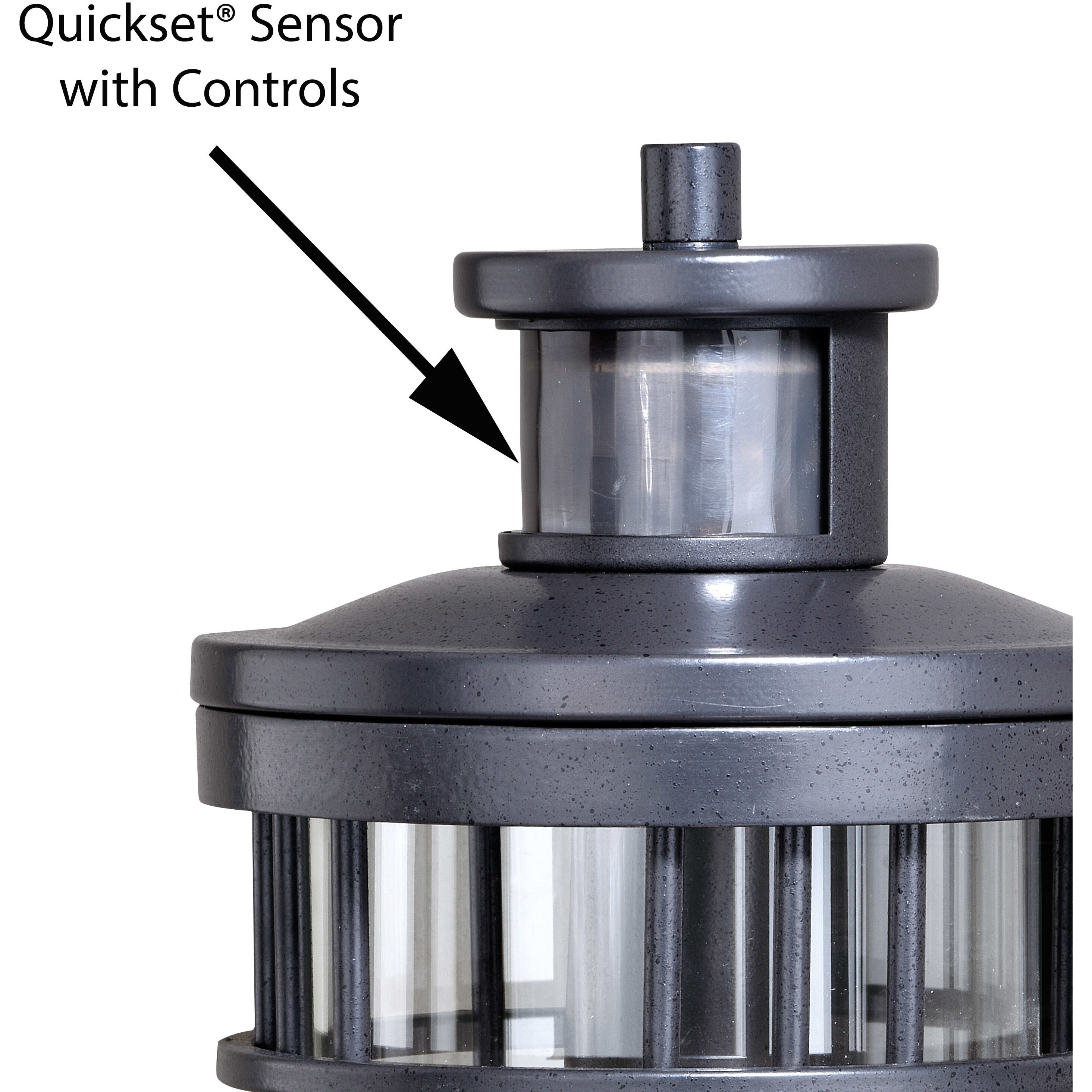 Wrightwood Vintage Black Outdoor Motion Sensor