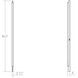 Keel LED 2 inch Satin Black ADA Wall Bar Light Wall Light