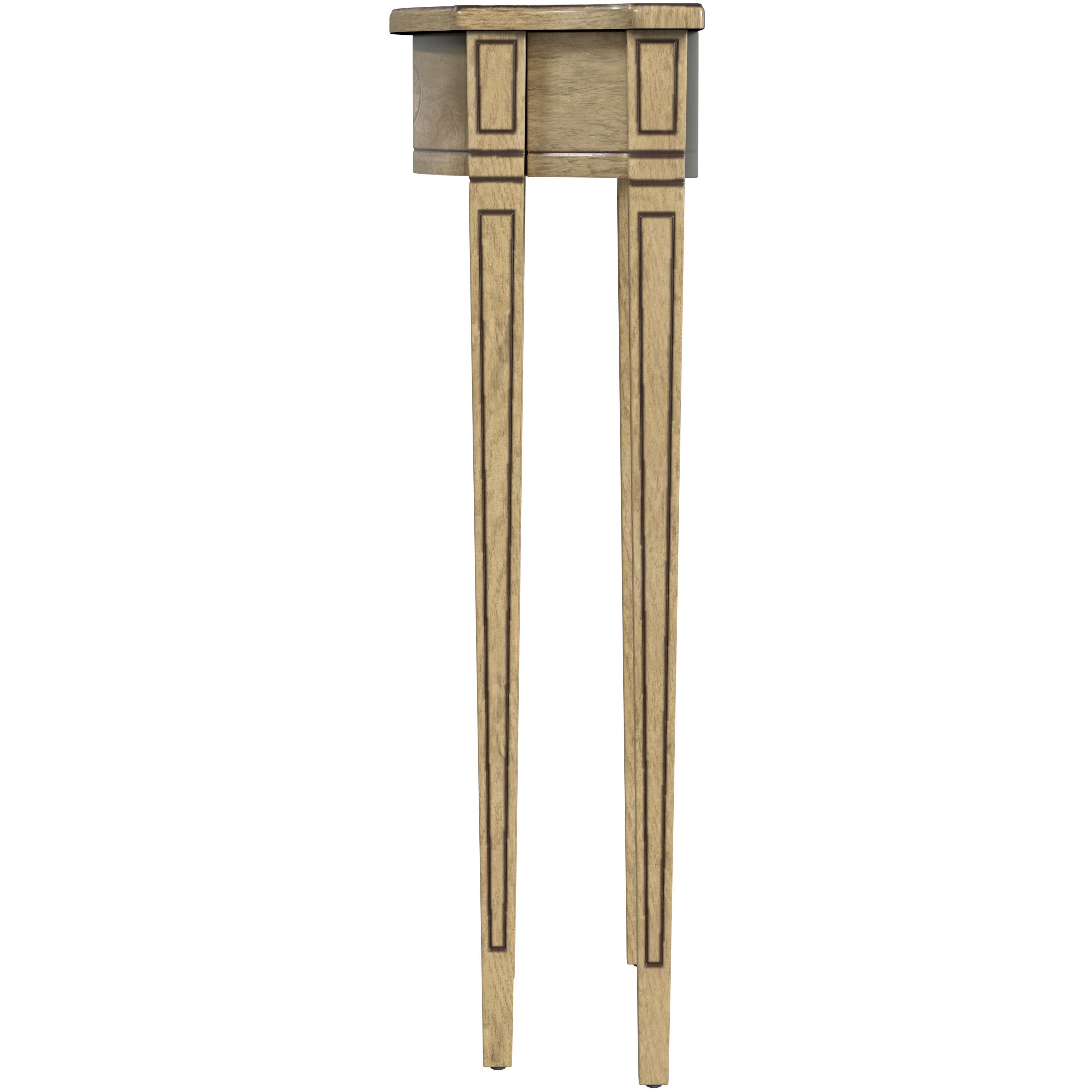 Chester Demilune Console Table in Beige