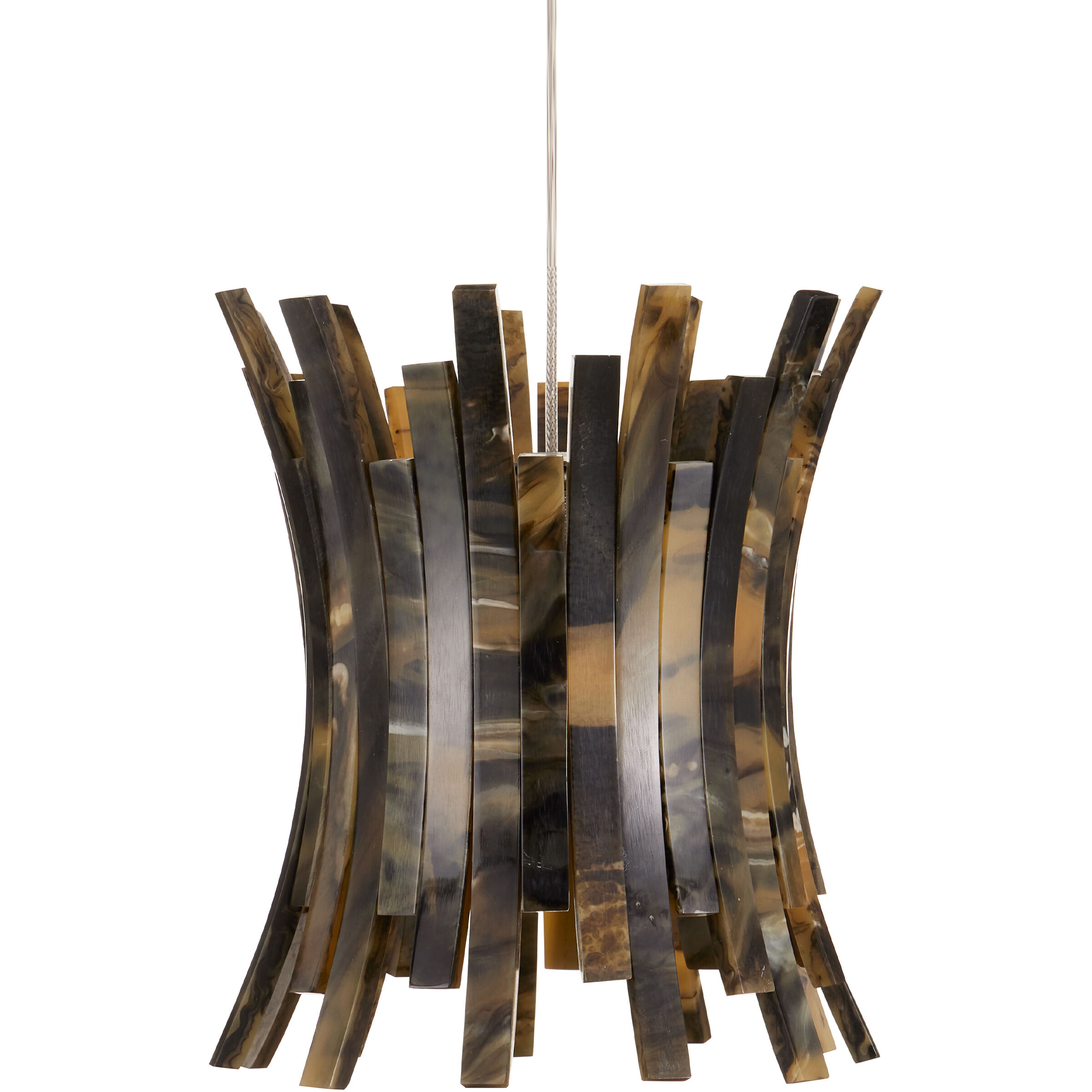 Alsop 15 Light 25 inch Brown and Silver Multi-Drop Pendant Ceiling Light