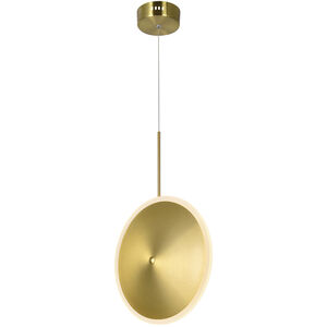 Ovni 12 inch Brass Down Mini Pendant Ceiling Light