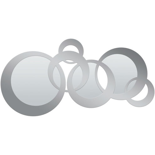 Dublin Circle 71 X 33 inch Champagne Silver Wall Mirror