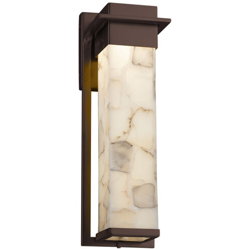 Alabaster Rocks 16.5 inch Dark Bronze Outdoor Wall Sconce