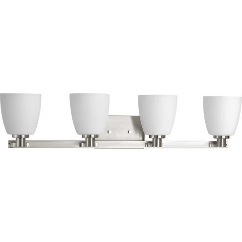 Fleet 4 Light 32 inch Brushed Nickel Bath Vanity Wall Light