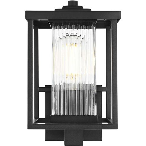 Dover 1 Light 11.5 inch Black Outdoor Wall Sconce