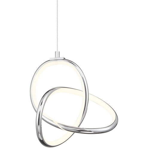 Vornado LED 7.44 inch Chrome Mini-Pendant Ceiling Light, dweLED