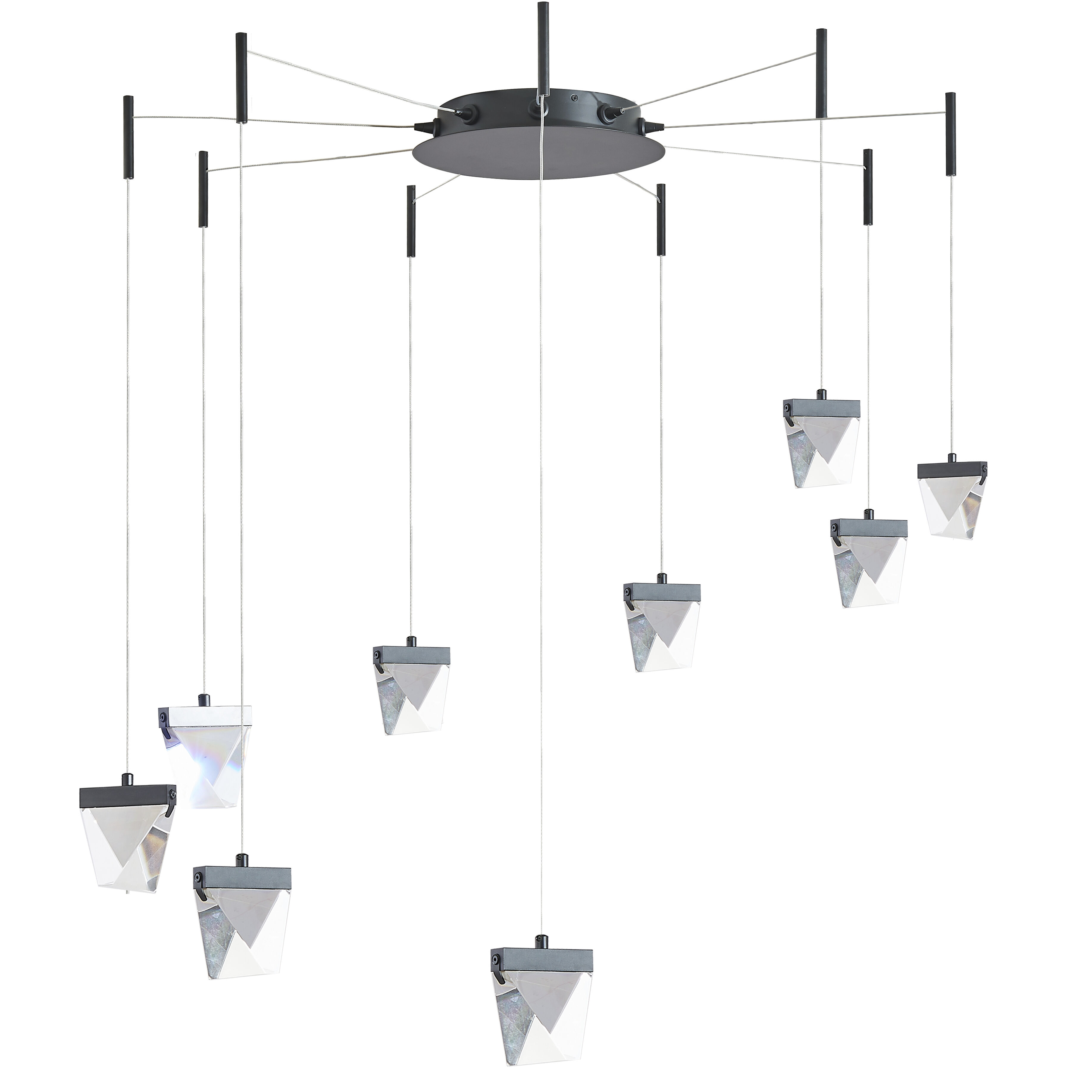 Atlas LED 12.2 inch Matte Black Pendant Ceiling Light