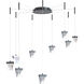 Atlas LED 12.2 inch Matte Black Pendant Ceiling Light