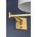 Sammy 1 Light 12.5 inch Aged Brass Wall Sconce Wall Light