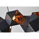Canada 8 Light 12 inch Black Chandelier Ceiling Light