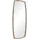 Adair 72.5 X 29.5 inch Plated Antique Brass Mirror