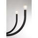 Sorrento 8 Light 34 inch Matte Black Chandelier Ceiling Light, Essentials