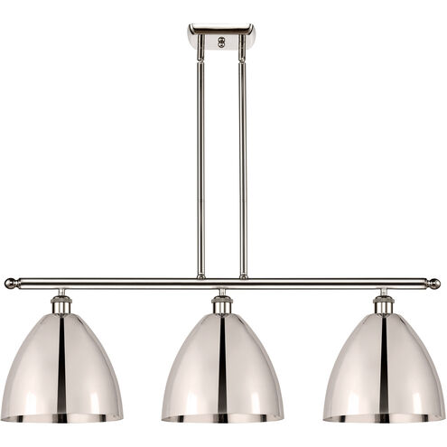 Ballston Dome 3 Light 36 inch Polished Nickel Island Light Ceiling Light