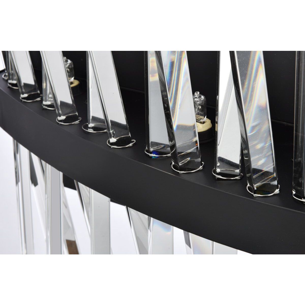 Serephina 8 Light 24 inch Black Bath Sconce Wall Light