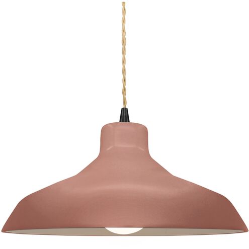 Radiance 1 Light 13.5 inch Canyon Clay and Matte Black Pendant Ceiling Light