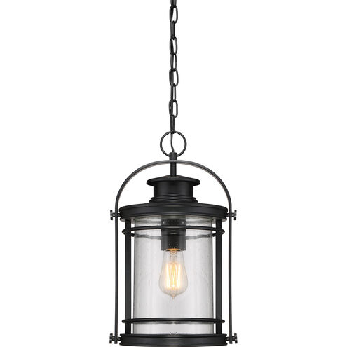Quoizel Booker 1 Light 11 inch Mystic Black Mini Pendant Ceiling Light, Small BKR1510K - Open Box