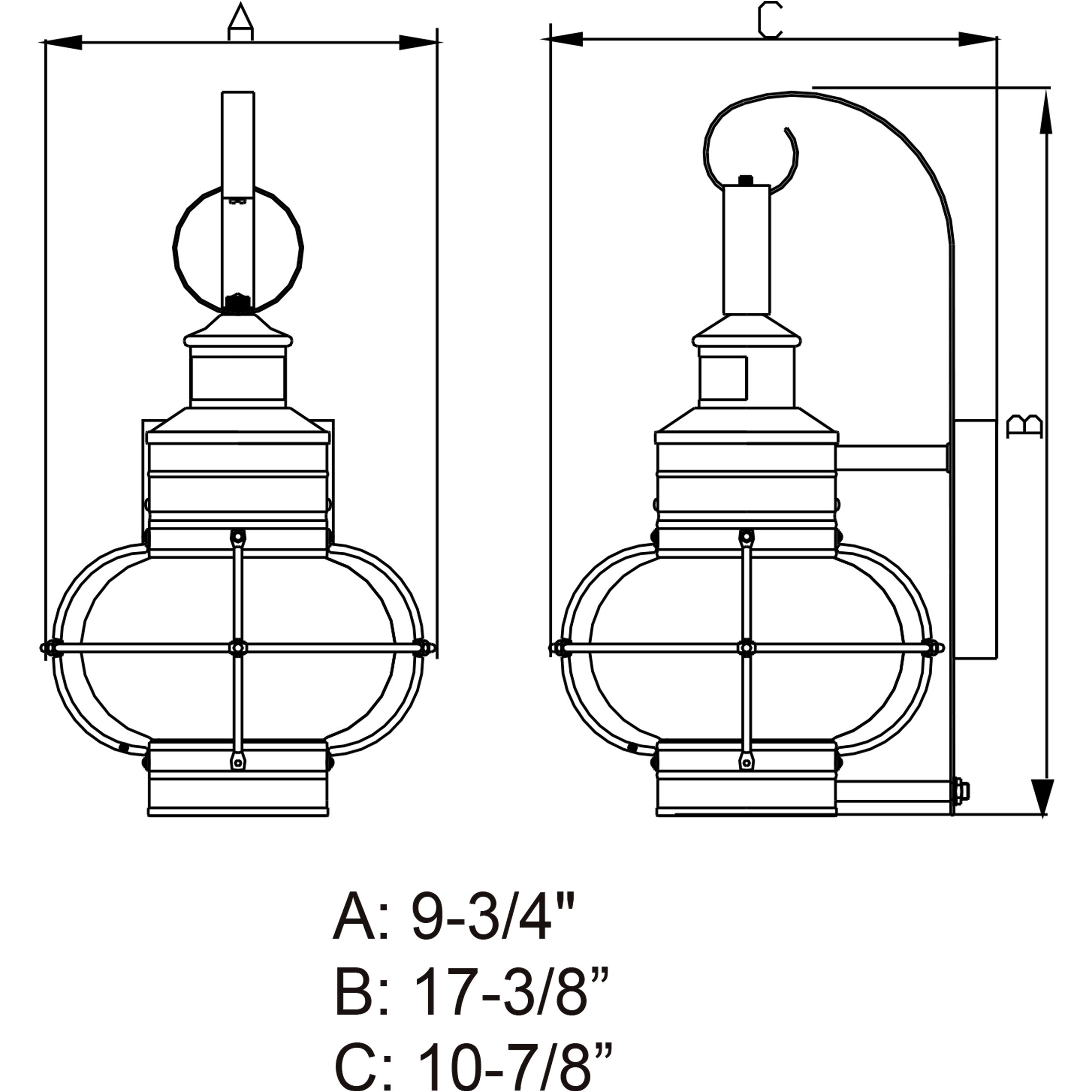 Chatham Burnished Bronze Outdoor Motion Sensor