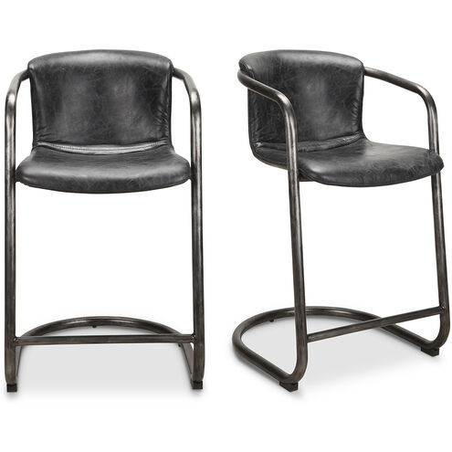 Freeman 36 inch Black Counter Stool, Set of 2