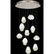 Natural Inspirations 10 Light 22 inch Gold Pendant Ceiling Light in Clear Quartz Studio Glass 3