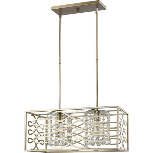 Brax 2 Light 10 inch Washed Gold Pendant Ceiling Light