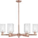 Arcadia Clymer 6 Light 33.63 inch Antique Copper Chandelier Ceiling Light in Clear