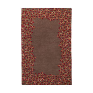 Athena 168 X 120 inch Red and Brown Area Rug, Wool
