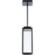 Amherst 1 Light 6 inch Black Outdoor Pendant, dweLED