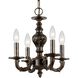 Paris Market 4 Light 13.5 inch Venetian Bronze Mini Chandelier Ceiling Light
