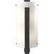 Forged Vertical Bar 2 Light 7.5 inch Black ADA Sconce Wall Light
