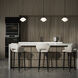 Moonstone LED 9.75 inch Black Pendant Ceiling Light, dweLED