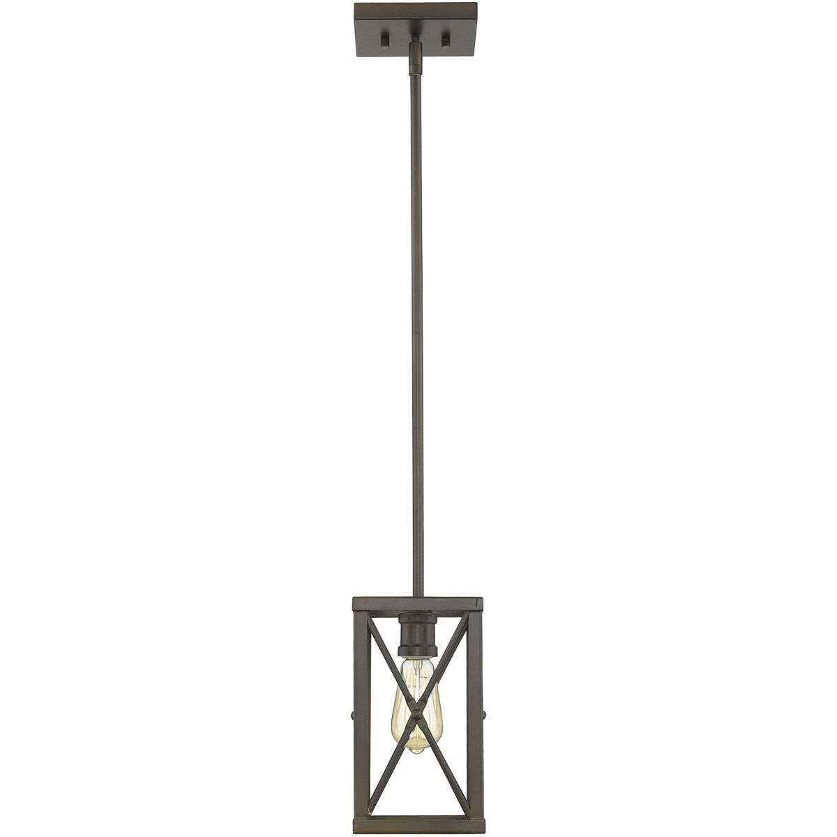 Brooklyn 1 Light 6 inch Oil-Rubbed Bronze Mini-Pendant Ceiling Light