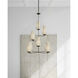 AERIN Fontaine 8 Light 34.25 inch Aged Iron Vertical Chandelier Ceiling Light