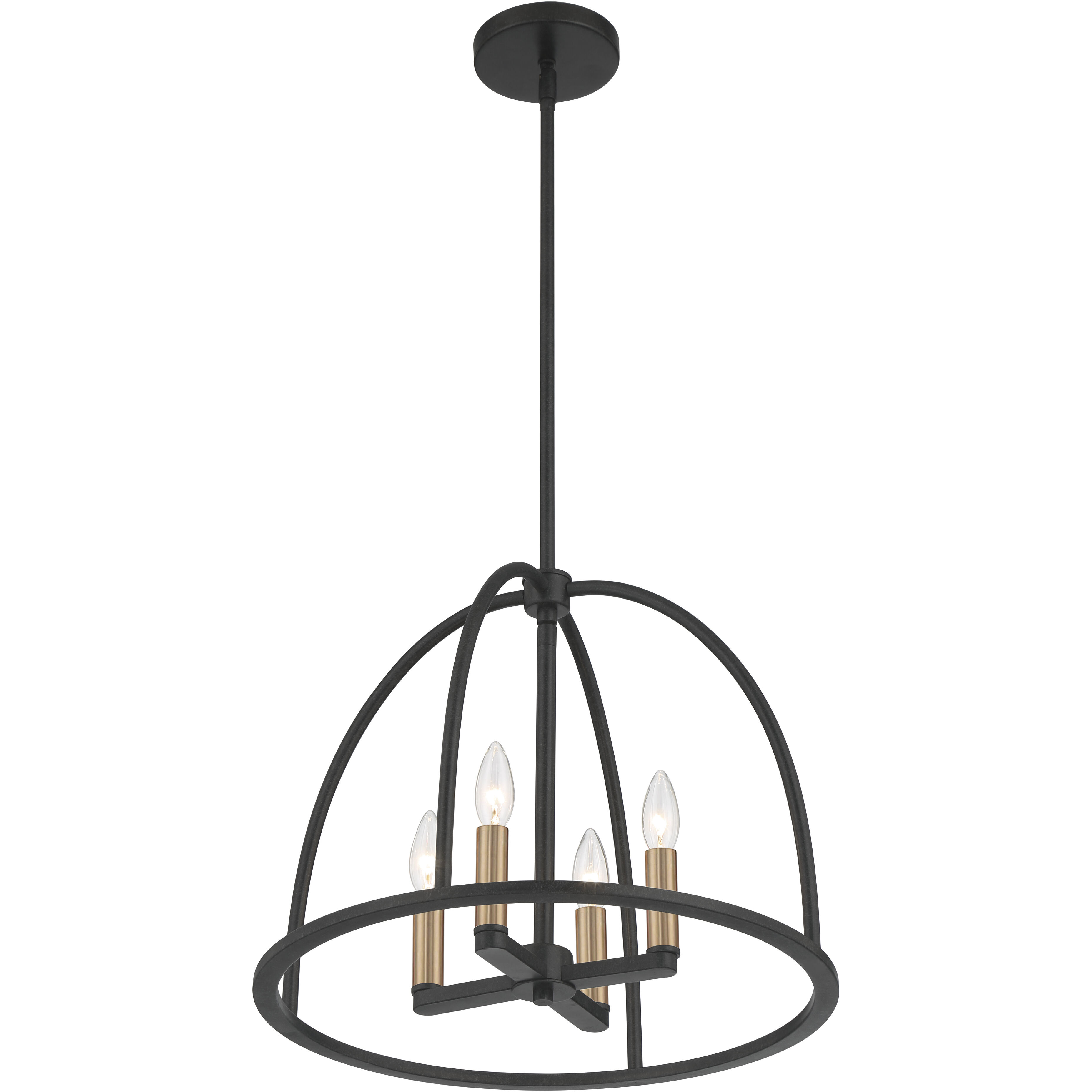 Abbott 4 Light 18.25 inch Black Lantern Chandelier Ceiling Light