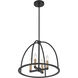 Abbott 4 Light 18.25 inch Black Lantern Chandelier Ceiling Light