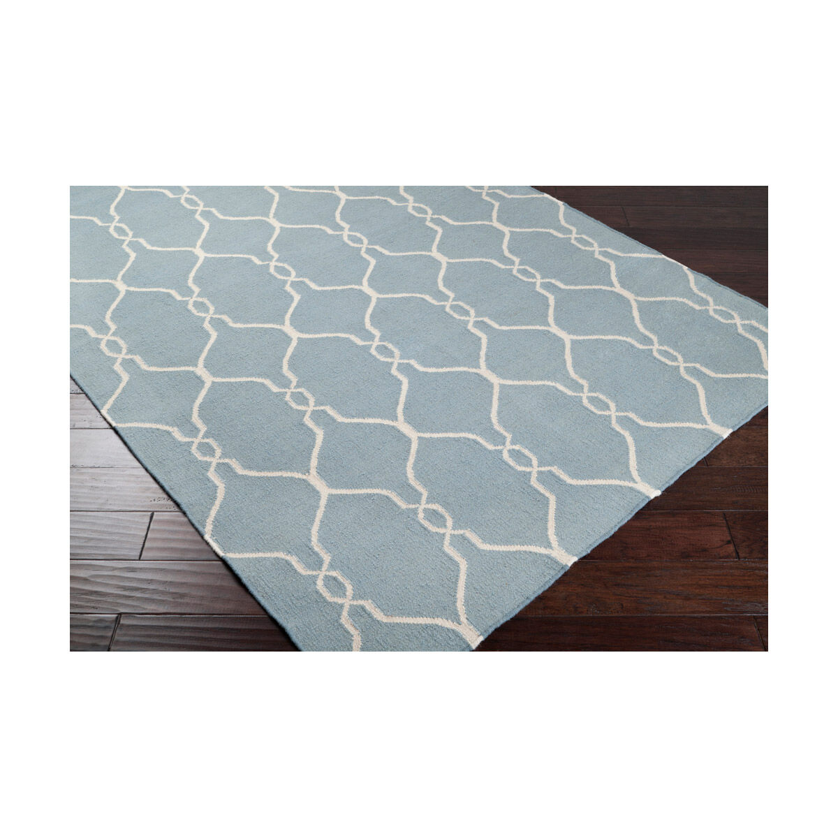 Fallon 36 X 24 inch Blue and Neutral Area Rug, Wool