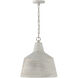 Capital Lighting Quarry 1 Light 15.5 inch Stucco Pendant Ceiling Light 335311SC - Open Box