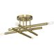 Arya 4 Light 20.12 inch Brushed Gold Semi-Flush Mount Ceiling Light, Design Series