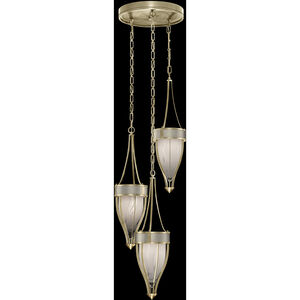 Mirage 3 Light 17.5 inch Gold Pendant Ceiling Light