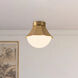 Alora Mood Shelton 1 Light 11.38 inch Brushed Gold Semi-Flush Mount Ceiling Light