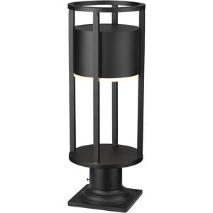 Luca LED 23.75 inch Black Outdoor Pier Mounted Fixture